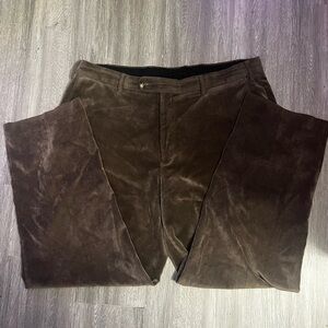 Alan Flusser Dark Brown Corduroy Pants